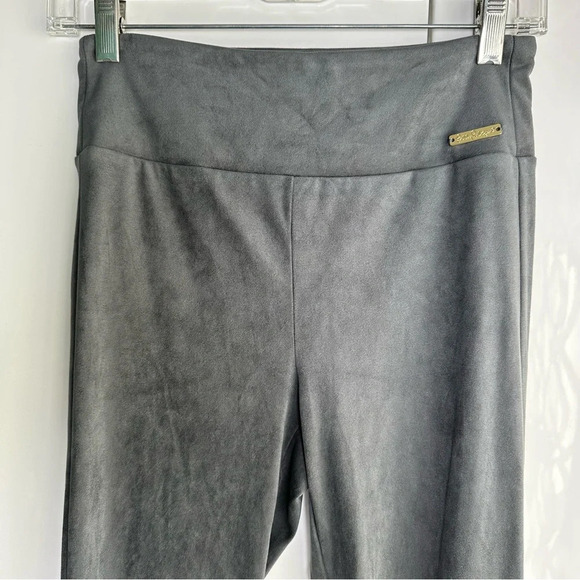 Lilly Pulitzer Gray Micro Suede Leggings Size 2 Soft Cozy - Picture 2 of 7